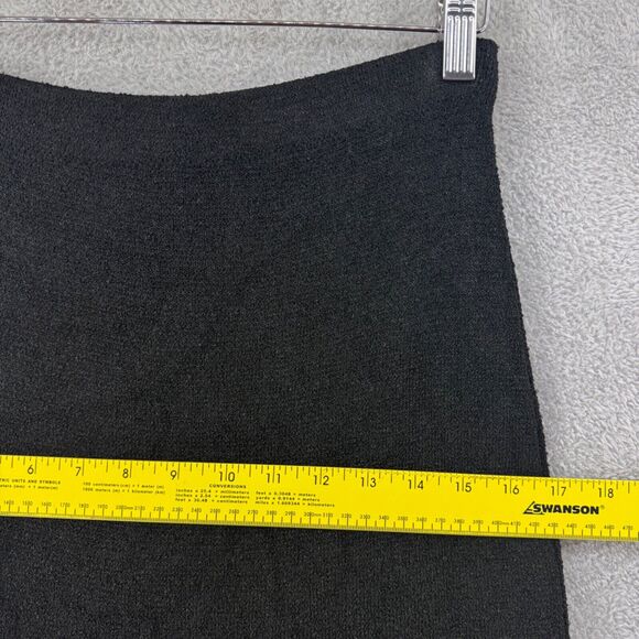 Brenda French French Rags Skirt Womens 3 Black Terry Knit Stretch Pencil PullOn - Picture 6 of 9